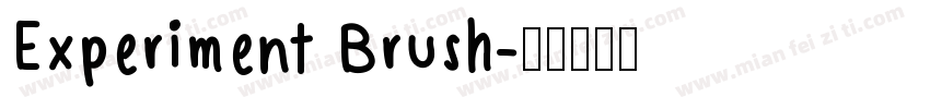 Experiment Brush字体转换